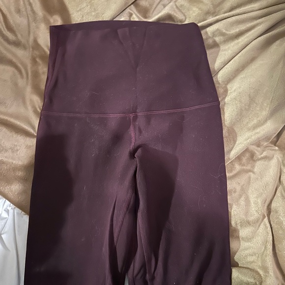 Maroon lulu lemon align leggings - Picture 3 of 3